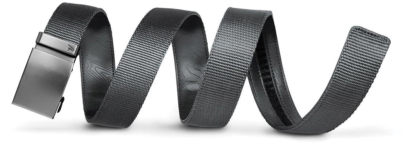 GUNMETAL ON BLACK NYLON