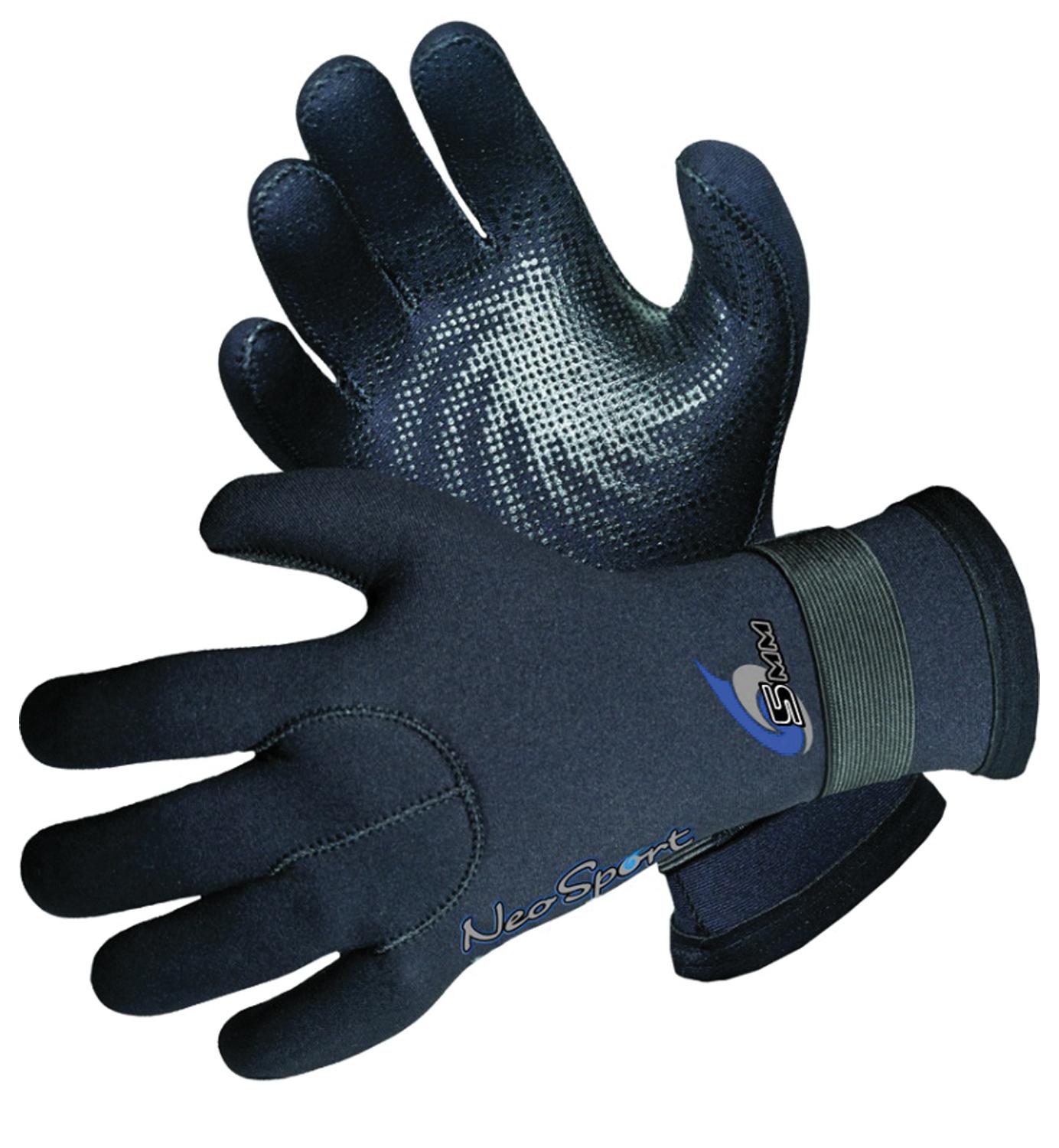 3MM VELCRO GLOVE BLK XL