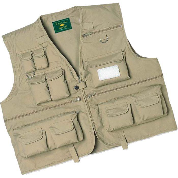 FISHING UTILITY VEST TAN LG