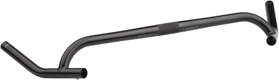 Surly Corner Bar Handlebar - 25.4mm clamp, 54cm Width, Chromoly, Black