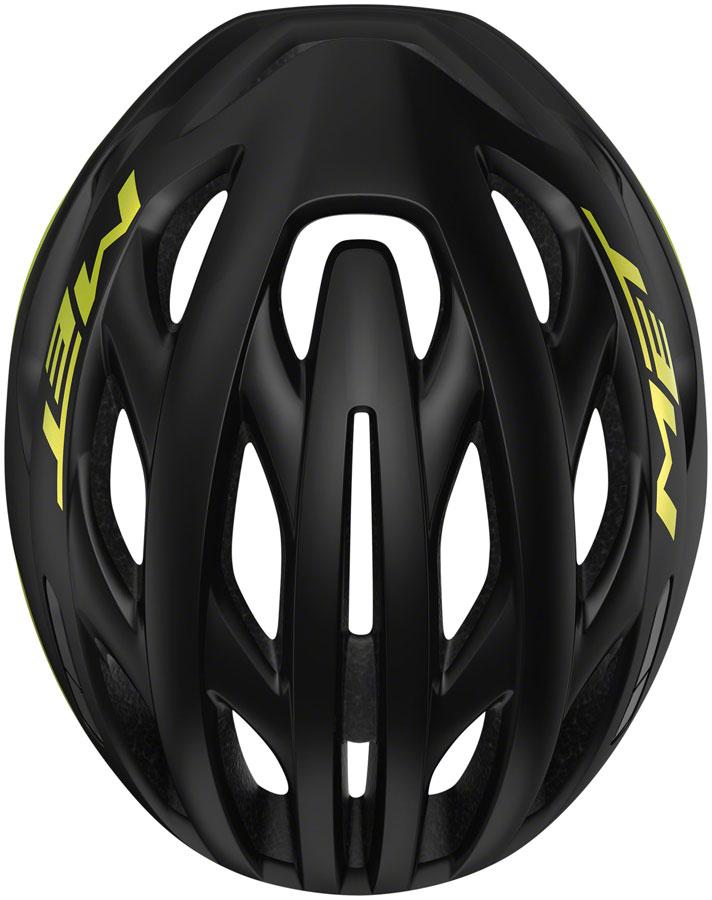 MET Estro MIPS Helmet - Black/Lime Yellow Metallic, Glossy, Small