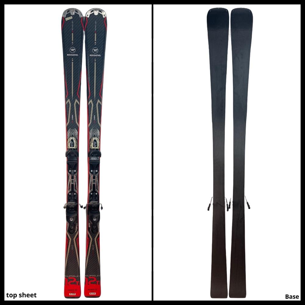 #1219 Rossignol Pursuit 12 Ti Skis w/ Rossignol Xelium 110 Adjust Bindings 163 cm