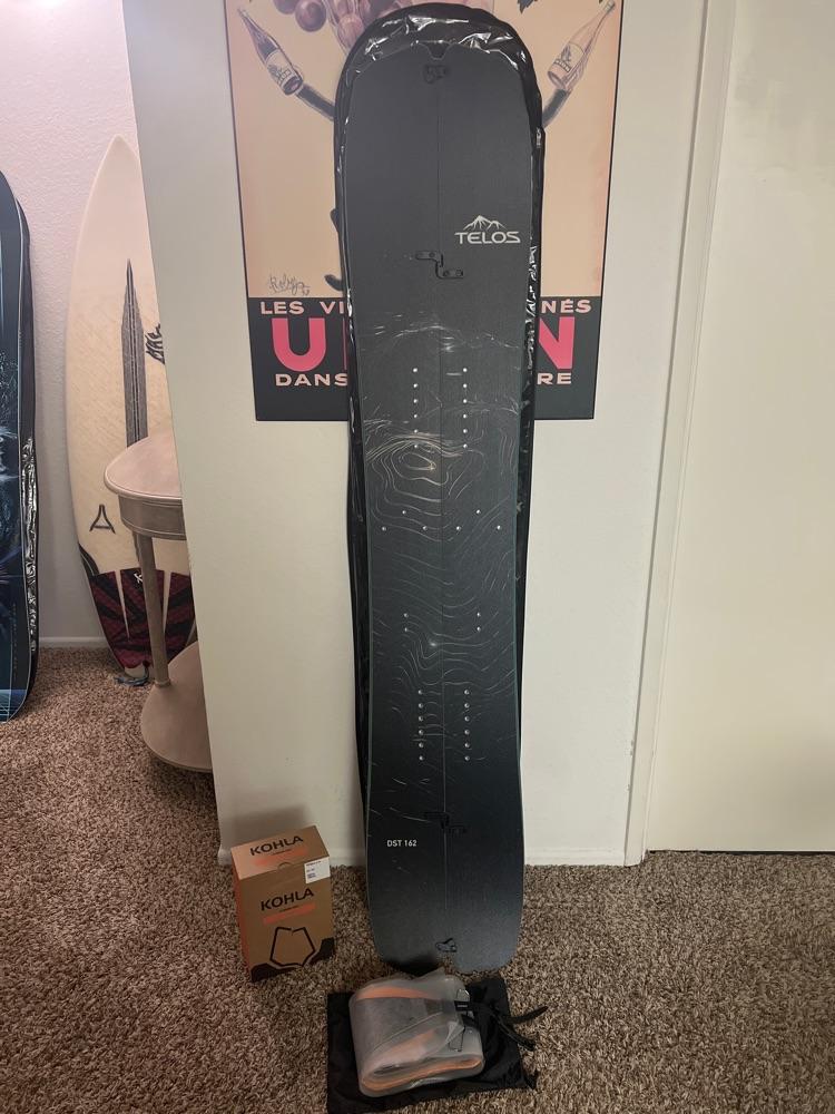 Brand New Telos Splitboard DST 162cm with matching skins